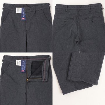 EDWIN  EDB102　デニスラ カジュアル、ビジネスにもOK！ 100）インディゴ　414）カーキベージュ　 259）チャコール ビジネススラックス　パンツ　トラウザー　カジュアルパンツの画像