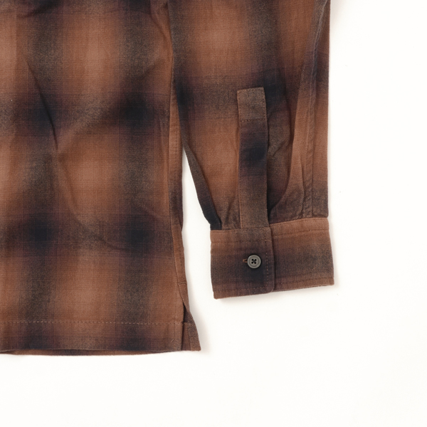 Schott ショット 5220004 オンブレ フランネル チェッ ク シャツ メンズ トップス 秋冬 コットンの画像