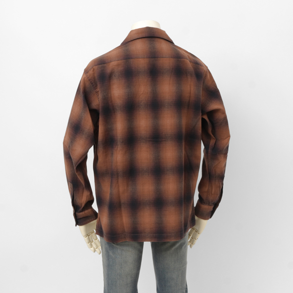 Schott ショット 5220004 オンブレ フランネル チェッ ク シャツ メンズ トップス 秋冬 コットンの画像
