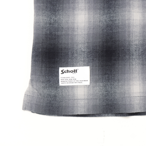 Schott ショット 5220004 オンブレ フランネル チェッ ク シャツ メンズ トップス 秋冬 コットンの画像