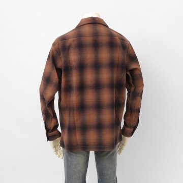 Schott ショット 5220004 オンブレ フランネル チェッ ク シャツ メンズ トップス 秋冬 コットンの画像