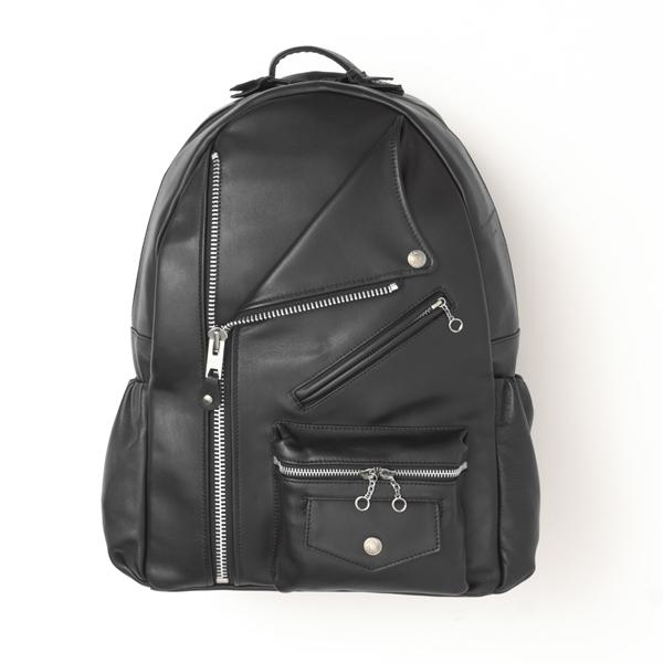 Schott ショット 782-49760009 ライダースデイパック　レザー 牛革　010）Black LEATHER バッグRiders Day Packの画像