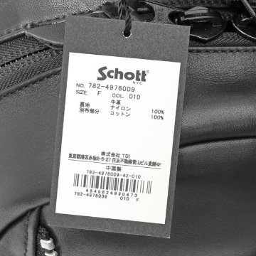 Schott ショット 782-49760009 ライダースデイパック　レザー 牛革　010）Black LEATHER バッグRiders Day Packの画像