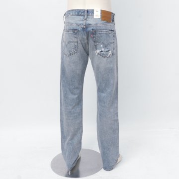 LEVI'S リーバイス 00501-3736 501 ストレート ダメージ リペア加工 赤耳 セルビッジ ダメージ加工 L32の画像