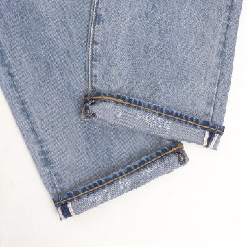 LEVI'S リーバイス 00501-3736 501 ストレート ダメージ リペア加工 赤耳 セルビッジ ダメージ加工 L32の画像