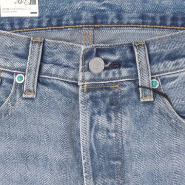 LEVI'S リーバイス 00501-3736 501 ストレート ダメージ リペア加工 赤耳 セルビッジ ダメージ加工 L32の画像