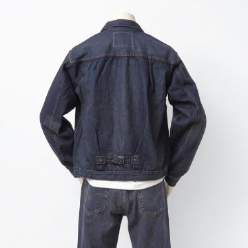 1936年Model   506ＸＸ  Type-ⅠJacket  ファーストモデル 70506-00 29)ミディアムインディゴ　BENTON  オーガニックコットン カイハラデ46＝T-BACKの画像