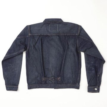 1936年Model   506ＸＸ  Type-ⅠJacket  ファーストモデル 70506-00 29)ミディアムインディゴ　BENTON  オーガニックコットン カイハラデ46＝T-BACKの画像