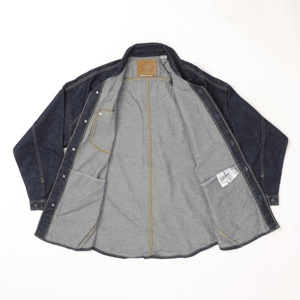 Levi's リーバイス ツイストシャケット　シャケット TWIST SHACKET 003M1-00 01）ミディアムンディゴ　02）インディゴ  ドロップショルダー シャツジャケットの画像