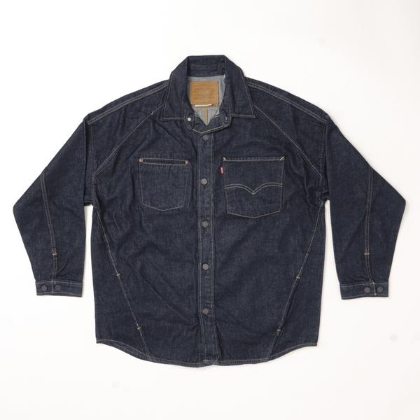 Levi's リーバイス ツイストシャケット　シャケット TWIST SHACKET 003M1-00 01）ミディアムンディゴ　02）インディゴ  ドロップショルダー シャツジャケットの画像