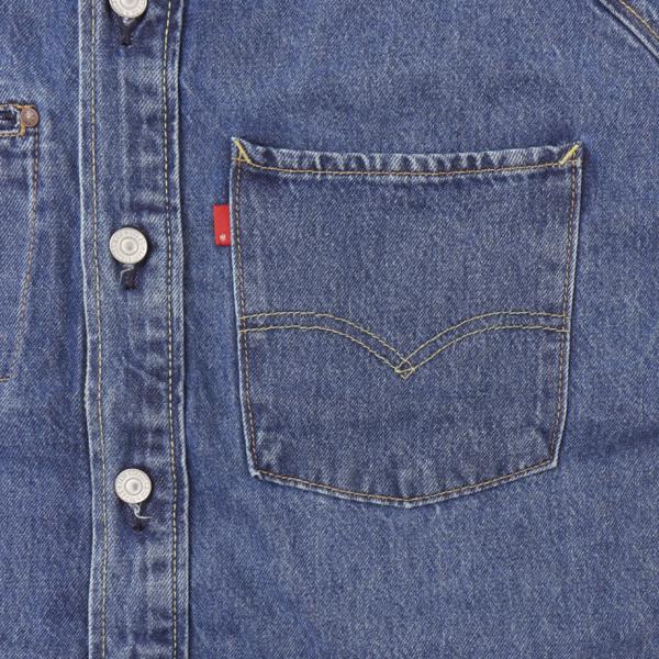 Levi's リーバイス ツイストシャケット　シャケット TWIST SHACKET 003M1-00 01）ミディアムンディゴ　02）インディゴ  ドロップショルダー シャツジャケットの画像