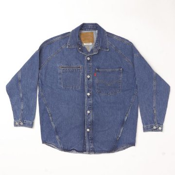 Levi's リーバイス ツイストシャケット　シャケット TWIST SHACKET 003M1-00 01）ミディアムンディゴ　02）インディゴ  ドロップショルダー シャツジャケットの画像