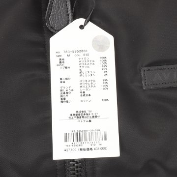 AVIREX アヴィレックス 783-5952601 50th Anniversary MA-1 シグネチャービッグロゴ レディース アウター リバーシブル 中綿 の画像