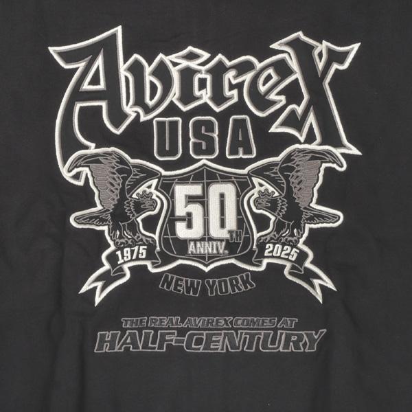 AVIREX アヴィレックス 783-5231005 50th アニバーサリー　ヴァーシティー　パーカー　ジップパーカー　Annversary  parker ジップパーカー　フルオープの画像