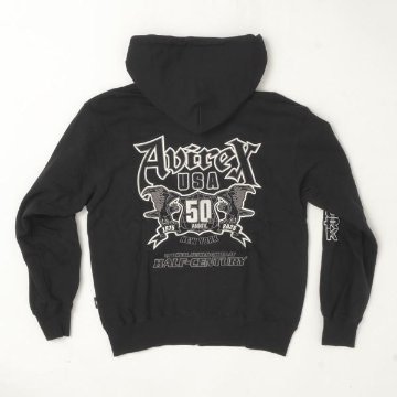 AVIREX アヴィレックス 783-5231005 50th アニバーサリー　ヴァーシティー　パーカー　ジップパーカー　Annversary  parker ジップパーカー　フルオープの画像