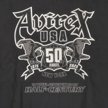 AVIREX アヴィレックス 783-5231005 50th アニバーサリー　ヴァーシティー　パーカー　ジップパーカー　Annversary  parker ジップパーカー　フルオープの画像