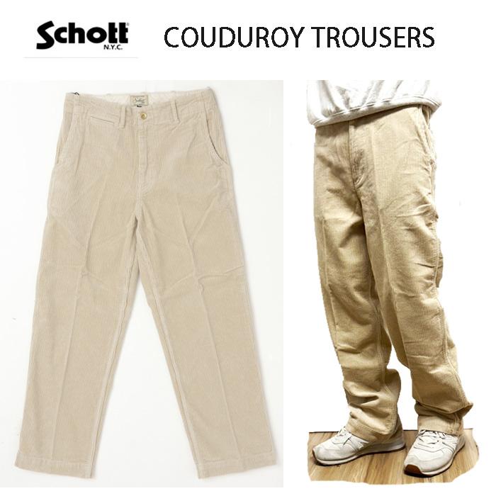 SCHOTT ショット 782-5210014 ノータック 8ウェル コーヂュロイトラウザー コーツ天パンツ ビンテージトラウザー　の画像