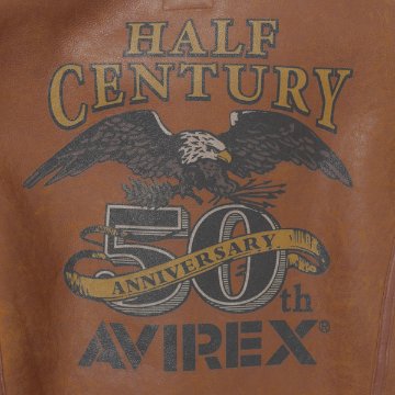 AVIREX アビレックス B-3 CUSTOM 5250009 牛革 アウター 50周年記念 革ジャン ムートン ミリタリージャケットの画像
