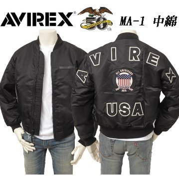 AVIREX アビレックス MA-1 783-5952019 50th Anniversary MA-1 SIGNATURE BIG LOGO メンズ アウター ミリタリ― 中綿 防寒 リバーシブルの画像