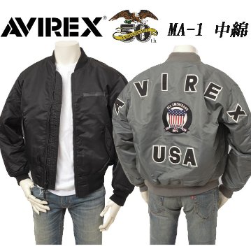 AVIREX アビレックス MA-1 783-5952019 50th Anniversary MA-1 SIGNATURE BIG LOGO メンズ アウター ミリタリ― 中綿 防寒 リバーシブルの画像