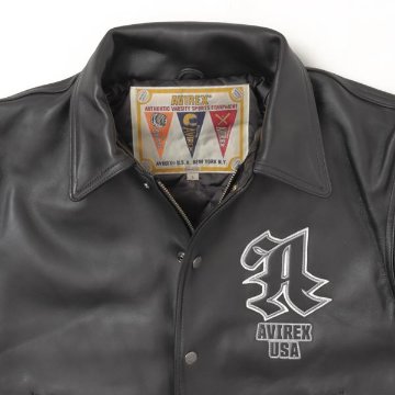 AVIREX アビレックス 50th Anniversary  783-5250011 VARISTY LEATHER "50TH EDITION" スタジアムジャケット ミリタリージャケットの画像