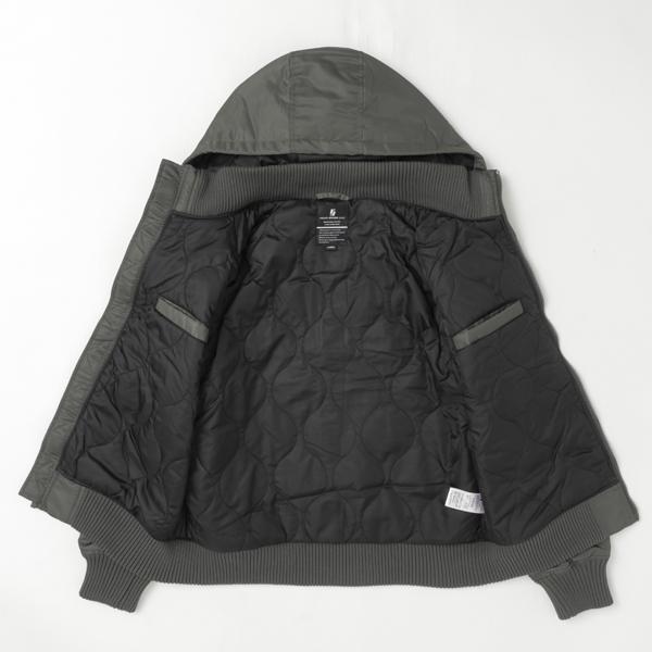 Valley apparel バリーアパレル VA5001 HOODED RIB FLIGHT フーデッドリブジャケット ミりタリー alpha サーモライト 暖かファブリック ブルゾン　ジャケット　の画像