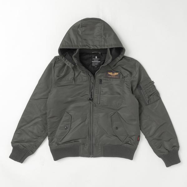 Valley apparel バリーアパレル VA5001 HOODED RIB FLIGHT フーデッドリブジャケット ミりタリー alpha サーモライト 暖かファブリック ブルゾン　ジャケット　の画像