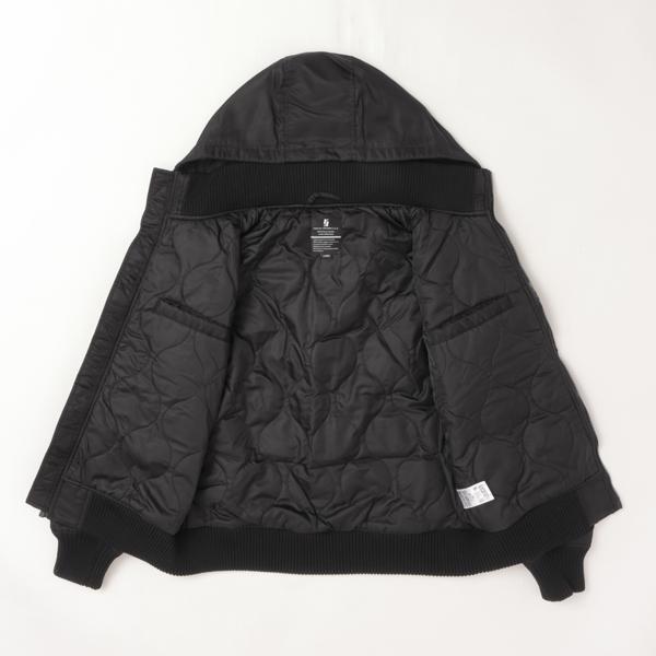 Valley apparel バリーアパレル VA5001 HOODED RIB FLIGHT フーデッドリブジャケット ミりタリー alpha サーモライト 暖かファブリック ブルゾン　ジャケット　の画像