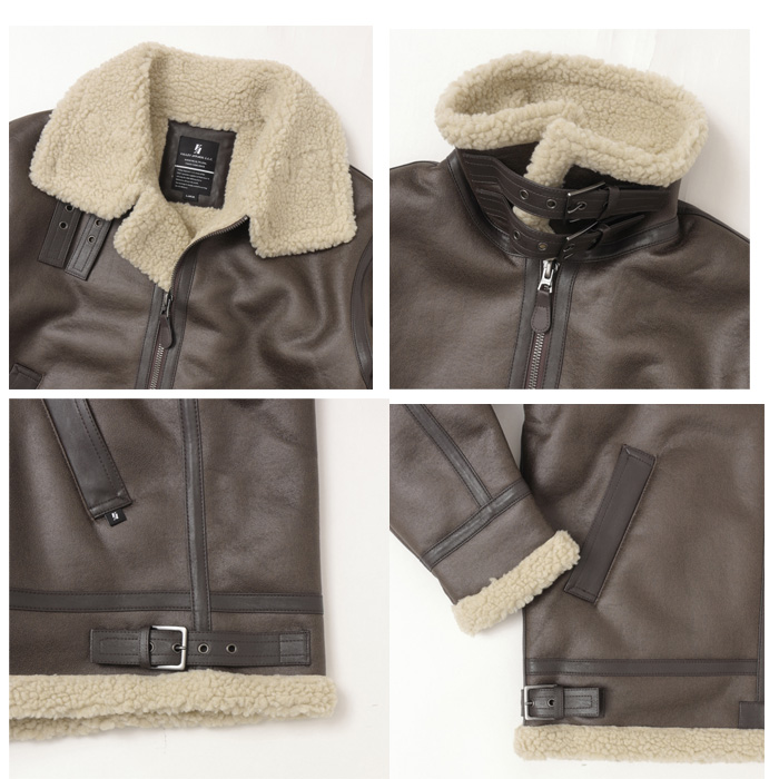 VALLEY APPAREL VA5003 フェイクムートン FAKEMOUTON B-3 バレーアパレル アウター 防寒 ミリタリー の画像