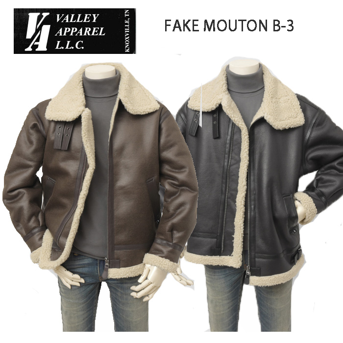 VALLEY APPAREL VA5003 フェイクムートン FAKEMOUTON B-3 バレーアパレル アウター 防寒 ミリタリー の画像