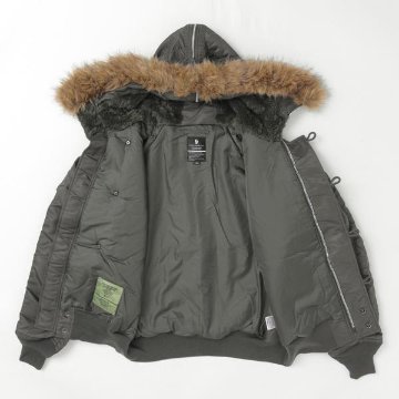 Valley apparel バレイアパレル VA3001 N-2B フライト ナイロンジャケット　ミリタリー　ショート  ブルゾン　の画像