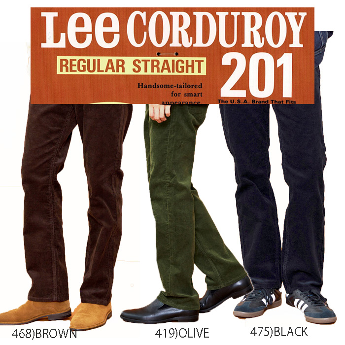 Lee  201 コーデュロイ ストレート コール天 アメリカンスタンダード Corduroy STRAIGHT ストレートの画像