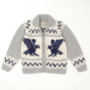 AVIREX アビレックス 783-5240002 382)OXFORD HAND MADE ALPACA COWCHIN "ICON OF FLYINGS"  ジップアップカウチンセーター の画像