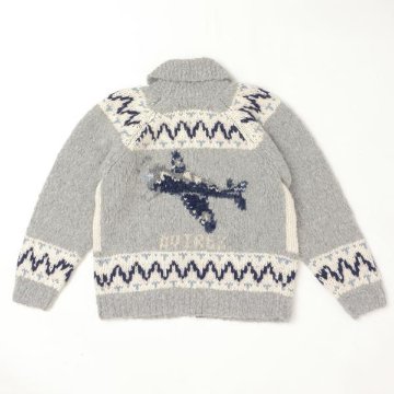 AVIREX アビレックス 783-5240002 382)OXFORD HAND MADE ALPACA COWCHIN "ICON OF FLYINGS"  ジップアップカウチンセーター の画像