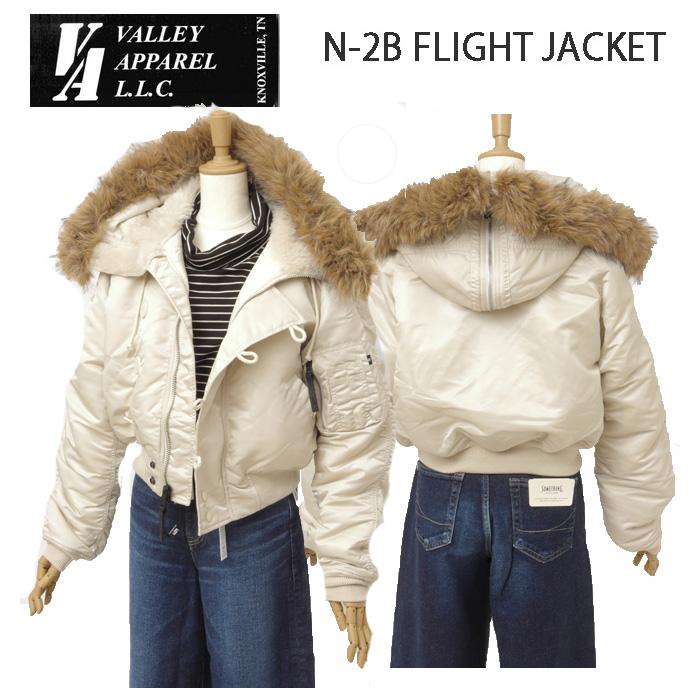 Valley apparel バレイアパレル レディース N-2B VA7002 N2B フライト ナイロン ジャケット ミリタリー ショート ブルゾン　の画像