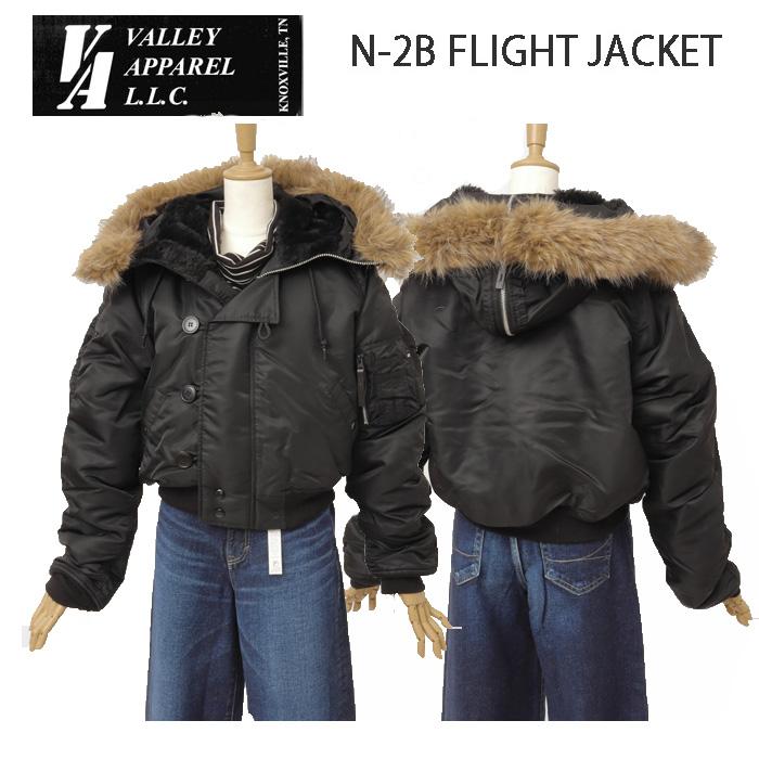Valley apparel バレイアパレル レディース N-2B VA7002 N2B フライト ナイロン ジャケット ミリタリー ショート ブルゾン　の画像