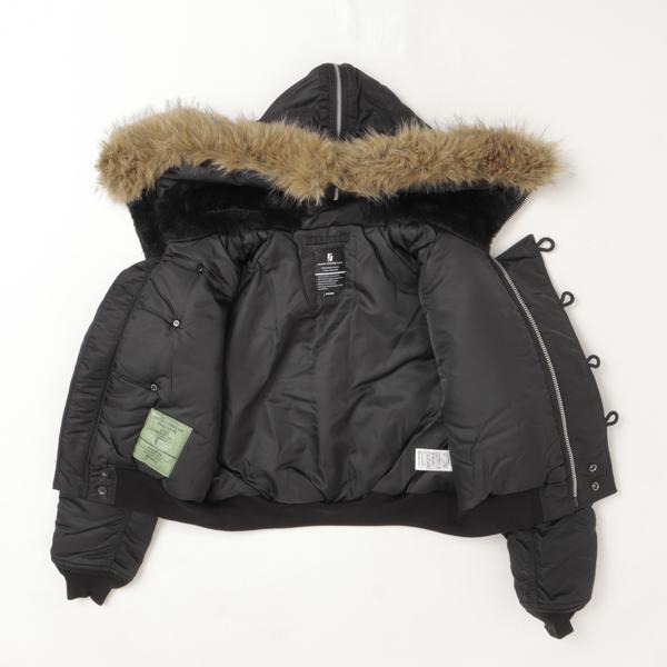 Valley apparel バレイアパレル レディース N-2B VA7002 N2B フライト ナイロン ジャケット ミリタリー ショート ブルゾン　の画像