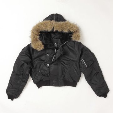 Valley apparel バレイアパレル レディース N-2B VA7002 N2B フライト ナイロン ジャケット ミリタリー ショート ブルゾン　の画像