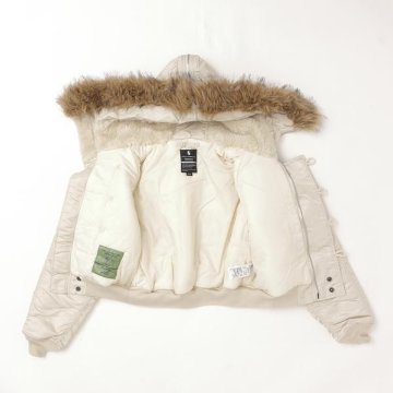 Valley apparel バレイアパレル レディース N-2B VA7002 N2B フライト ナイロン ジャケット ミリタリー ショート ブルゾン　の画像