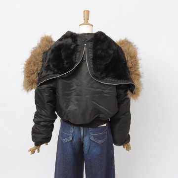 Valley apparel バレイアパレル レディース N-2B VA7002 N2B フライト ナイロン ジャケット ミリタリー ショート ブルゾン　の画像