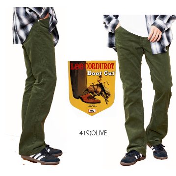 Lee 01020　ブーツカット アメリカンスタンダード ジーンズ 素材 綿100% Bootcut コーディロイ パンツ フレアー コール天 ブーツカットの画像