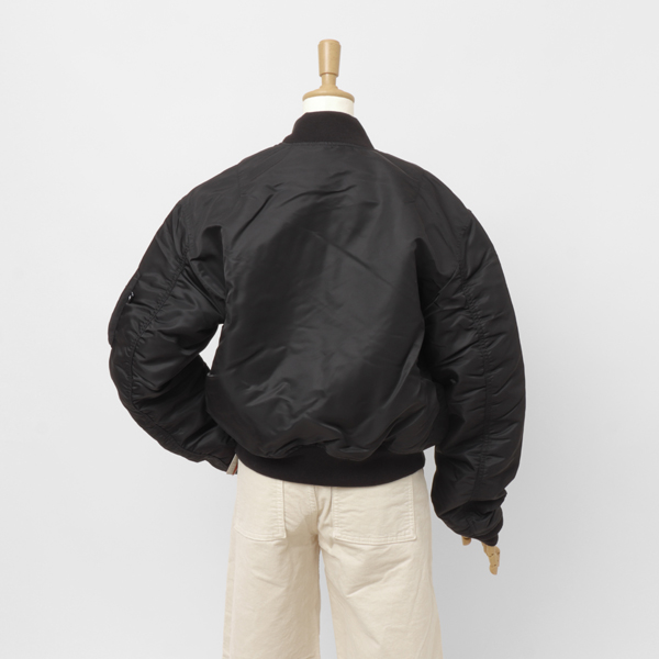 Valley apparel バレイアパレル レディース VA7001 MA-1 ショートナイロンジャケット アウターの画像