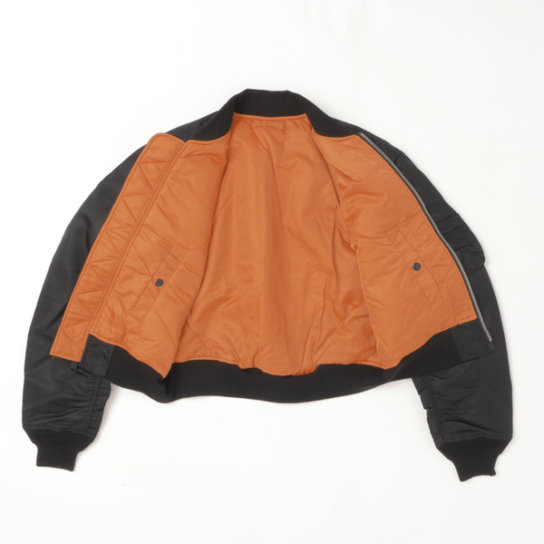 Valley apparel バレイアパレル レディース VA7001 MA-1 ショートナイロンジャケット アウターの画像