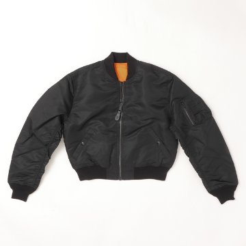 Valley apparel バレイアパレル レディース VA7001 MA-1 ショートナイロンジャケット アウターの画像