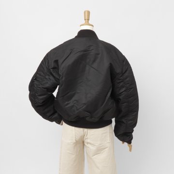 Valley apparel バレイアパレル レディース VA7001 MA-1 ショートナイロンジャケット アウターの画像