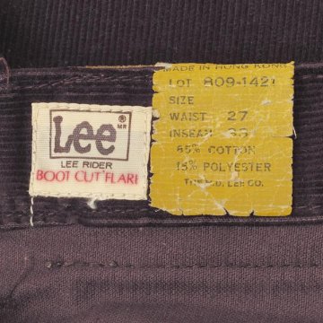 Lee　Riders Corduroy  102 ブーツカット　フレアー　コール天　ライダーズ　デッドストック　の画像