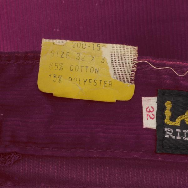 Lee　Riders Straight　Corduroy  201 ストレート　コール天　ライダーズ　デッドストック　の画像