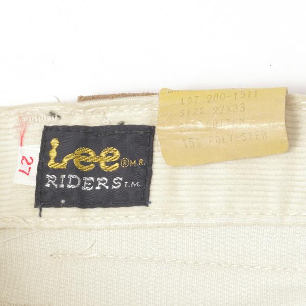 Lee　Riders Straight　Corduroy  201 ストレート　コール天　ライダーズ　デッドストック　の画像
