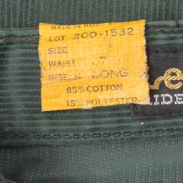 Lee　Riders Straight　Corduroy  201 ストレート　コール天　ライダーズ　デッドストック　の画像