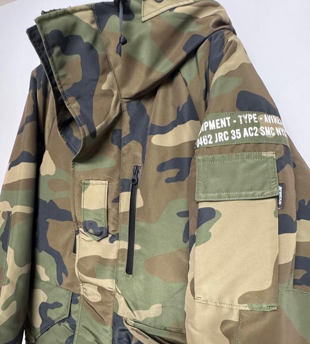 AVIREX アビレックス カスタム　ダウンジャケット　ミリタリジャケット　783-5253003 TYPE Down Jacket ECWCS　ブルゾン　暖　冬物　パーカー　羽毛　コートの画像